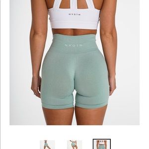 NWT sage green pro shorts